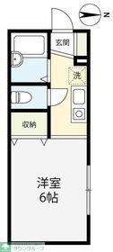 セントラルコート(ワンルーム/2階)の間取り写真