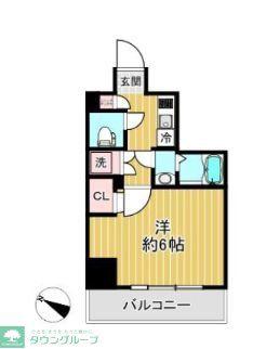 SHOKEN RESIDENCE横浜鶴見(1K/6階)の間取り写真