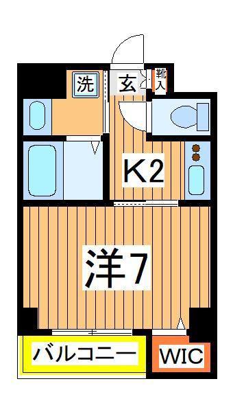 レアリゼ(1K/1階)の間取り写真