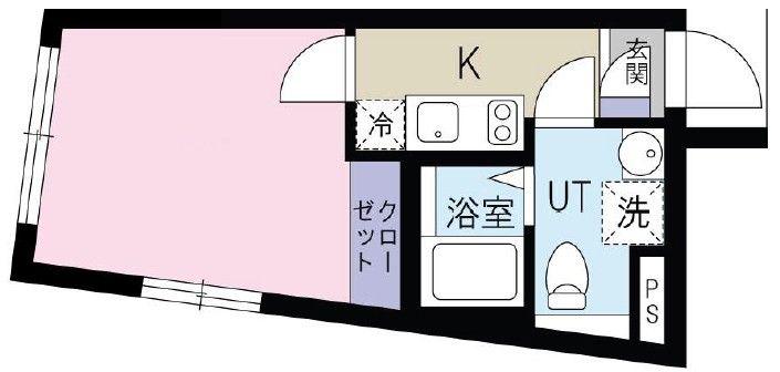 L ALLURE不動前(1K/4階)の間取り写真