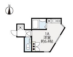 ALE RESIDENCE(ワンルーム/1階)の間取り写真