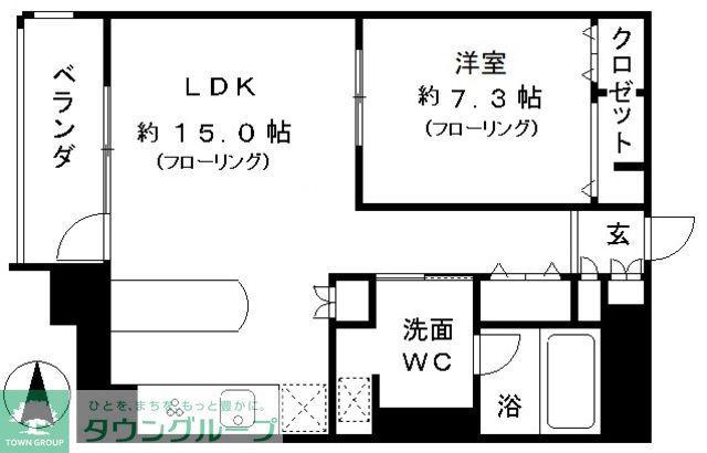 レジディア東桜II(1LDK/6階)の間取り写真