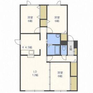 和光ハイツ5号棟(3LDK/2階)の間取り写真