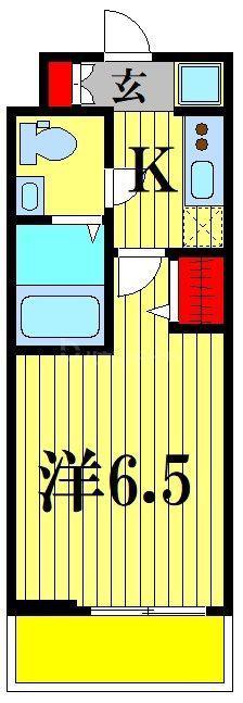 SHOKEN RESIDENCE亀有(1K/10階)の間取り写真