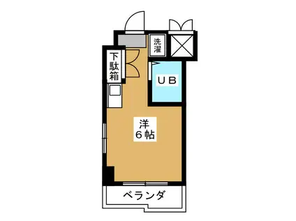 マイキャッスル南太田(ワンルーム/6階)の間取り写真