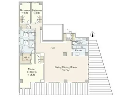 エジンバラハウス(3LDK/1階)の間取り写真