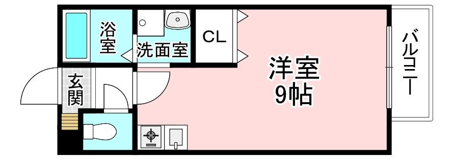 エムアンドシー(ワンルーム/1階)の間取り写真