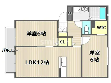 シャーメゾンANTICA(2LDK/3階)の間取り写真