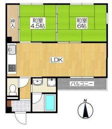 セルバ山本I(2LDK/2階)の間取り写真