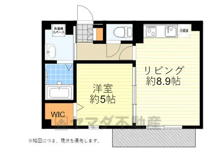 ARCA豊中蛍池(1LDK/3階)の間取り写真