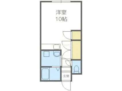 アイホーム銭函(ワンルーム/2階)の間取り写真