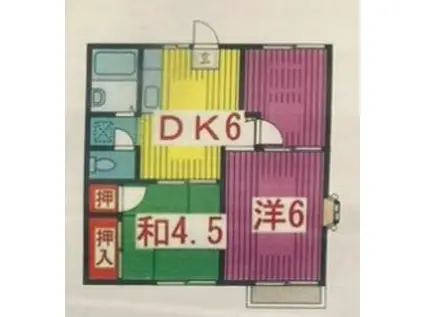 グランデュールAS(3DK/2階)の間取り写真