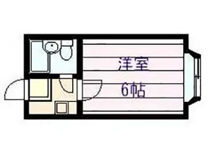 シティライフ柏原(1K/1階)の間取り写真