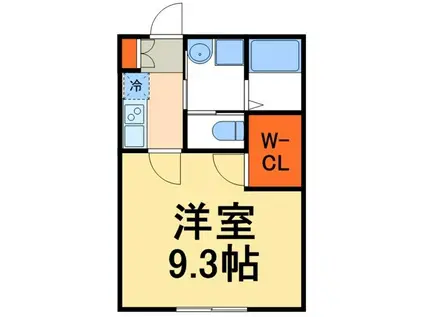 キャメル柏の葉キャンパス3(1K/3階)の間取り写真