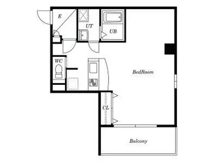 H.A.Y(1K/2階)の間取り写真