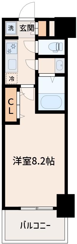 LUXE新大阪サウス(1K/5階)の間取り写真