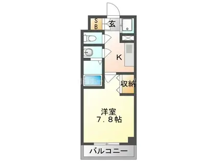 リアライズ門真本町(1K/6階)の間取り写真