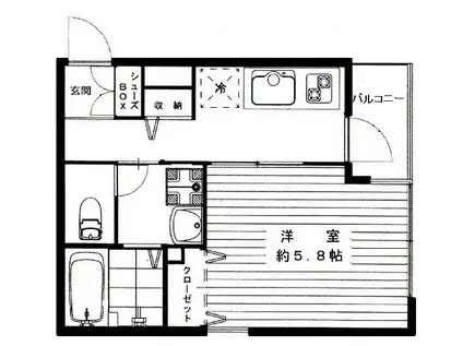 ARC-EN-CIEL(1K/3階)の間取り写真