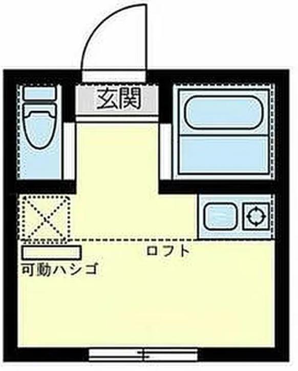ユナイトさくらブルーム(ワンルーム/2階)の間取り写真