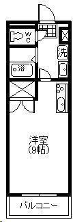 オーブII(ワンルーム/5階)の間取り写真