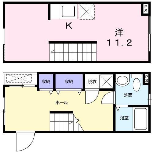 コンフォートスクエア(ワンルーム/3階)の間取り写真