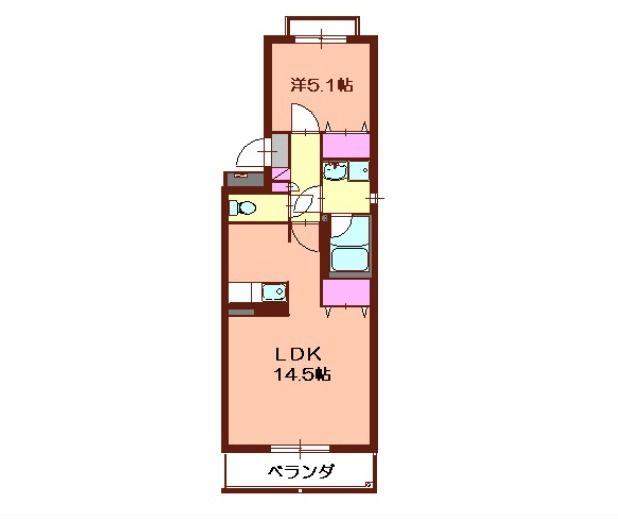 マホラマ(1LDK/3階)の間取り写真
