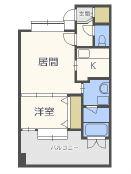 アイビースクエア(1LDK/15階)の間取り写真
