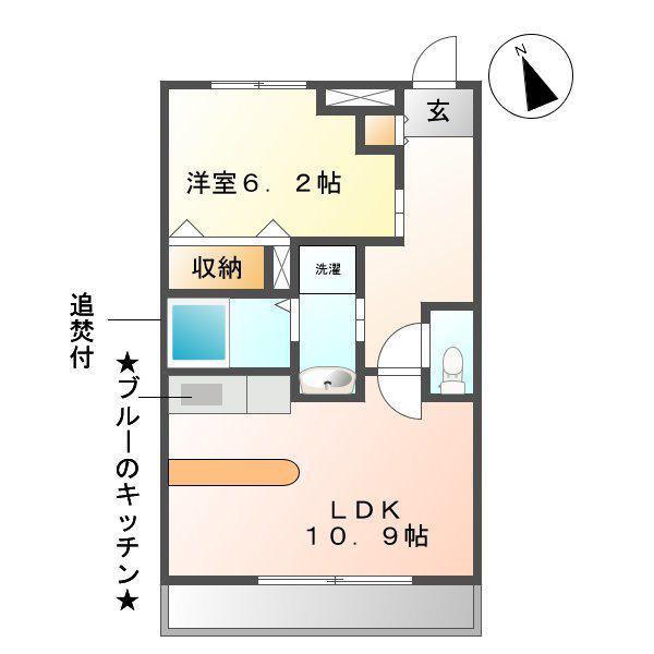 グランシエル(1LDK/1階)の間取り写真