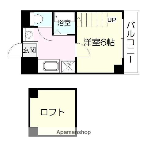 UEハウス六番館(1K/2階)の間取り写真