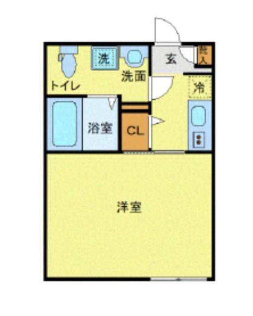 ラフィーネ大和(1K/3階)の間取り写真