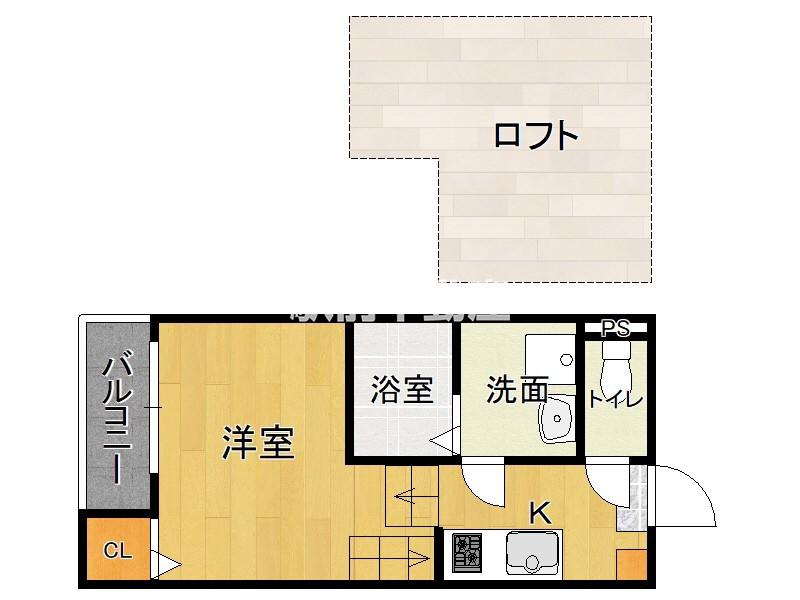 OBAHAUS KANAYAMA(1K/1階)の間取り写真