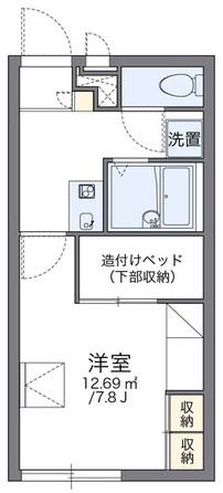 レオパレスポートサイドII(1K/2階)の間取り写真