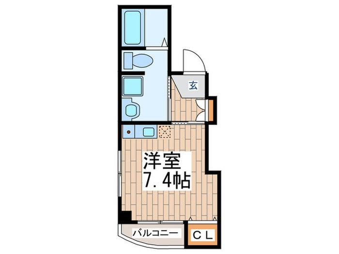 サンタムールすずき(ワンルーム/3階)の間取り写真