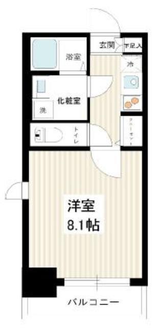 MAXIV SCENE 北千住(1K/5階)の間取り写真