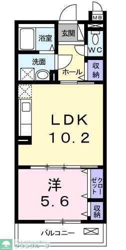 あざみ野グランカーサ II番館(1LDK/3階)の間取り写真