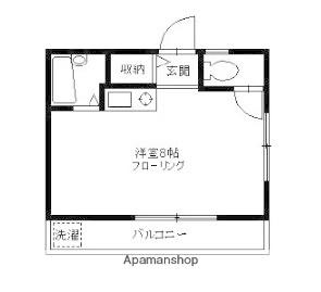 アドホックタウン羽沢(ワンルーム/1階)の間取り写真