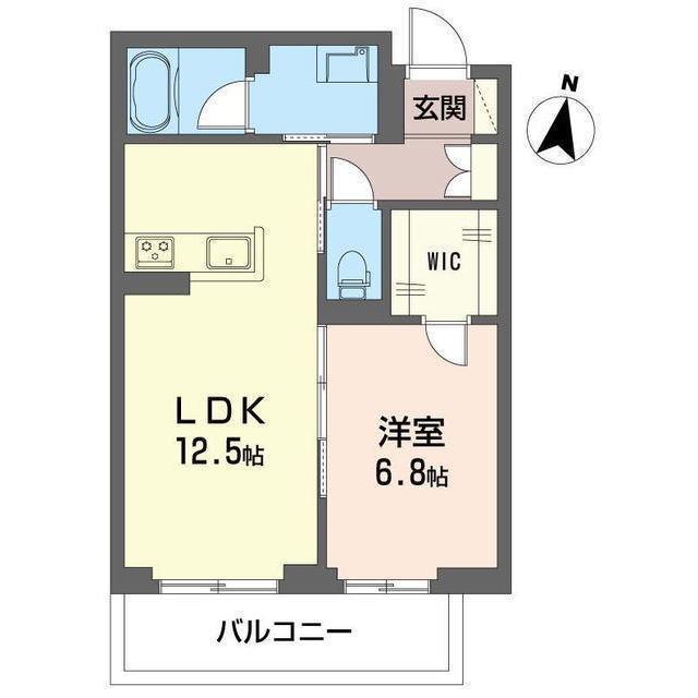 ル・リヤン(1LDK/3階)の間取り写真
