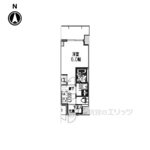 ARCOBALENO OSAKA FUSE(1K/8階)の間取り写真