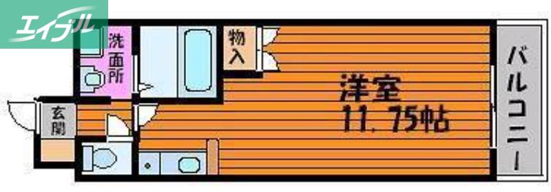 ロイヤルレピュート東島田(ワンルーム/4階)の間取り写真