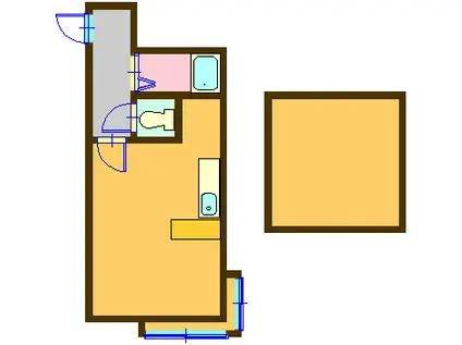 ラヴィアンII(ワンルーム/3階)の間取り写真