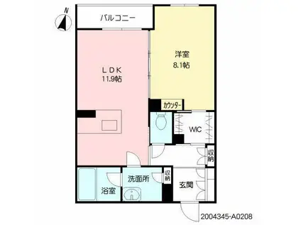 ロイヤル シャーメゾン プレミアム(1LDK/3階)の間取り写真