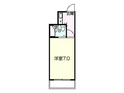 コートハウスヨーク(1K/3階)の間取り写真