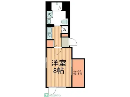 アロハレジデンス西大島DX(1K/3階)の間取り写真