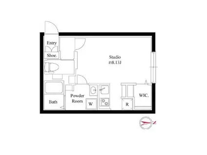 パセオ東新宿(ワンルーム/3階)の間取り写真