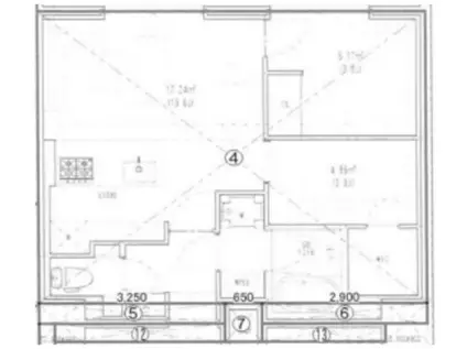 荒川区西尾久五丁目PJ(2LDK/8階)の間取り写真