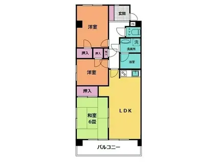 アリエッタ(3LDK/2階)の間取り写真