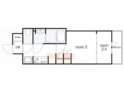 神戸元町NOAH(2K/6階)の間取り写真