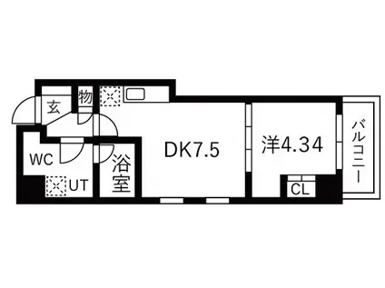 TRADIS大塚 TRADIS大塚(1DK/2階)の間取り写真