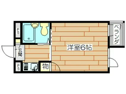 ダイコウレストハウス芥川(1K/1階)の間取り写真