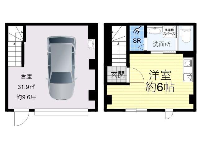 ラフマート今津(ワンルーム/1階)の間取り写真